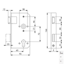 AMF 142P POORTSLOT MET ANTI-PANIEK
