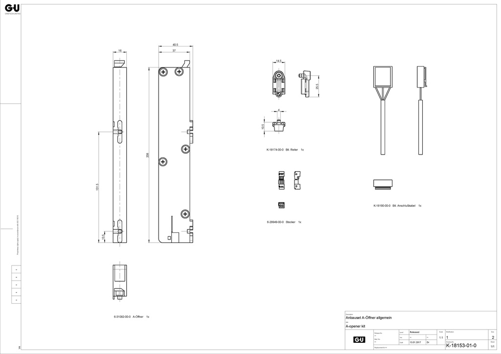 GU MOTOR VOOR AUTOMATIC MEERPUNT