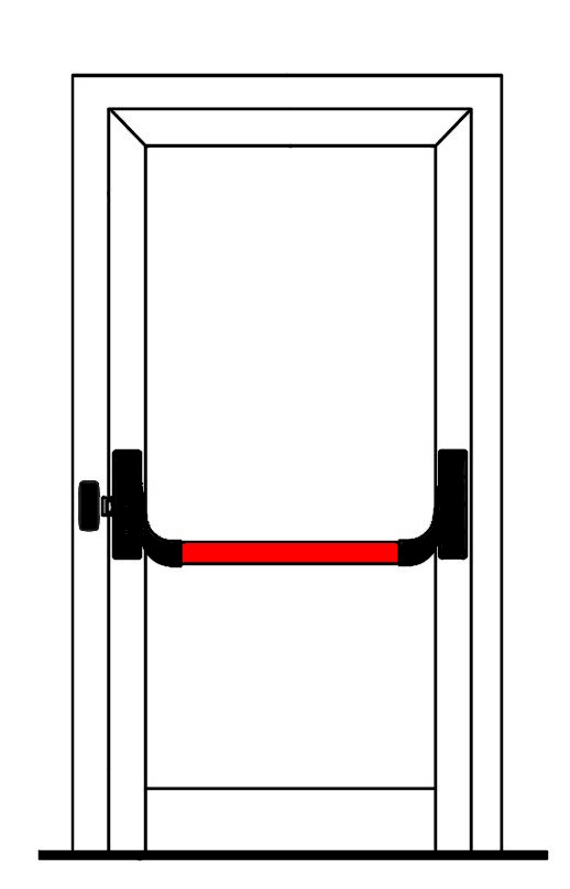 FAPIM 8804 OLTRE: PANIEKBAARSET ENKELE DEUR 1-PUNT