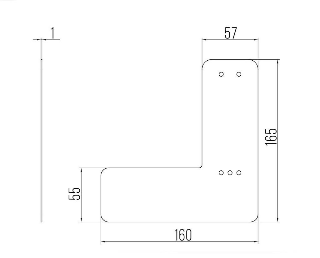 DENI AFDEKPLAAT VOOR VERDEKTE MONTAGE