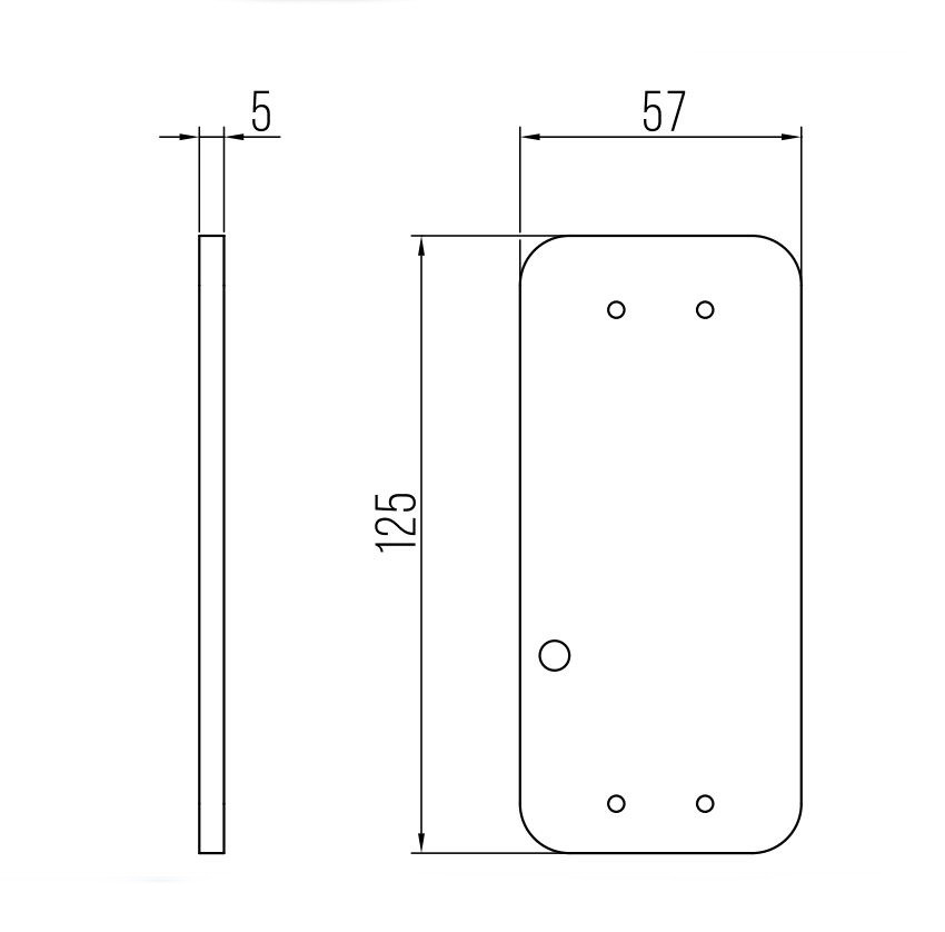 DENI MONTAGEPLAAT VOOR EXIT NOODDEURALARM OM TE KLEVEN