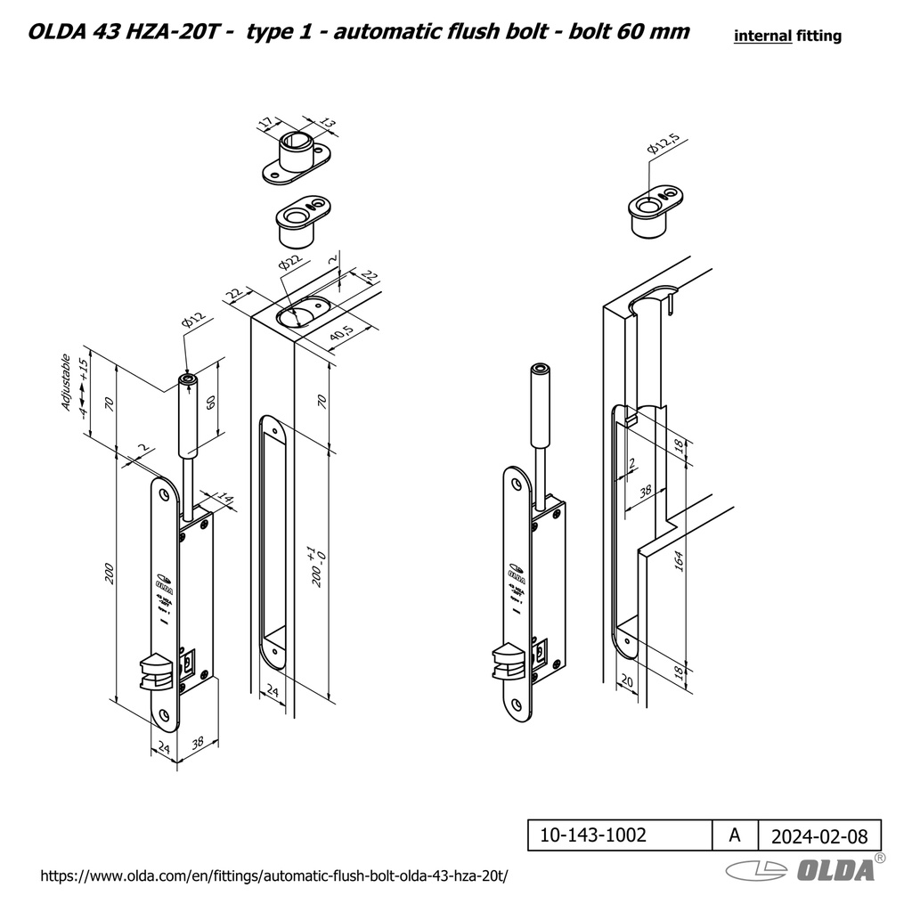 OLDA 43 AUTOMATISCHE KANTSCHUIF RONDE VOORPLAAT