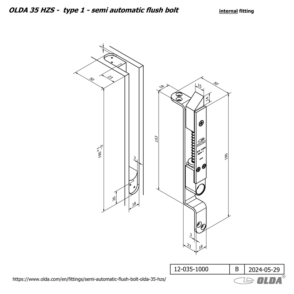 OLDA 35 SEMI-AUTO KANTSCHUIF