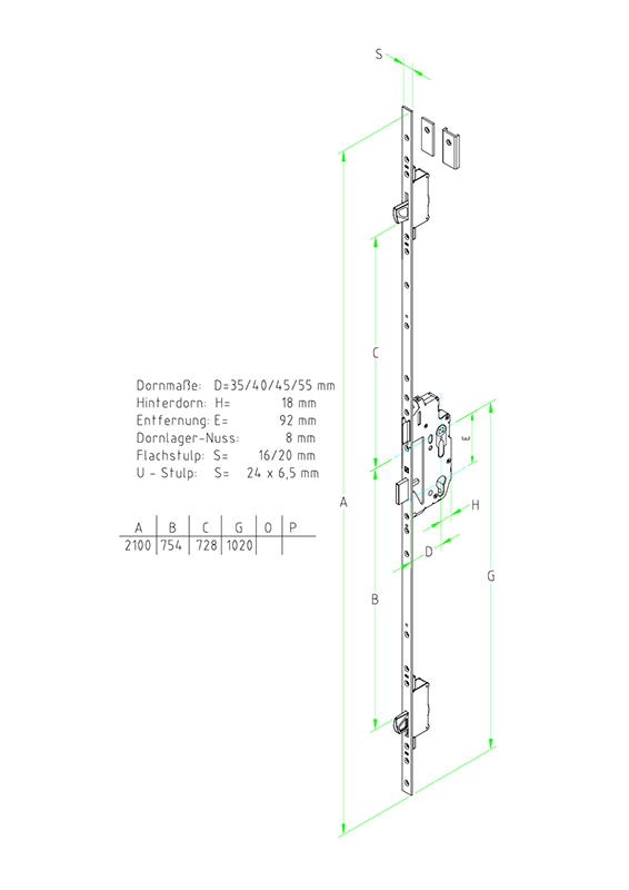 SCHÜRING DV450P MEERPUNTSLOT MET VALLEN