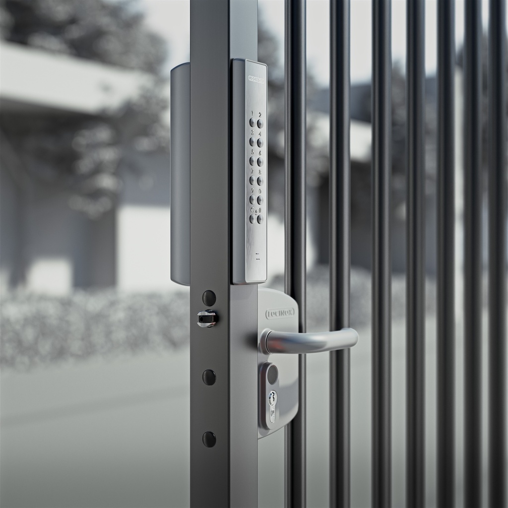 LOCINOX LNKQ VOLTA - OPBOUWSLOT MET EXTRA CODEKLAVIER OP BATTERIJEN