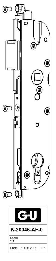 GU-SECURY X HOOFDSLOTKAST AS 92MM LOS