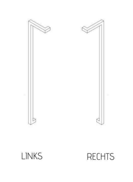 U90°K 01 ⧄ 30/30 ALUMINIUM DEURGREEP - stuk