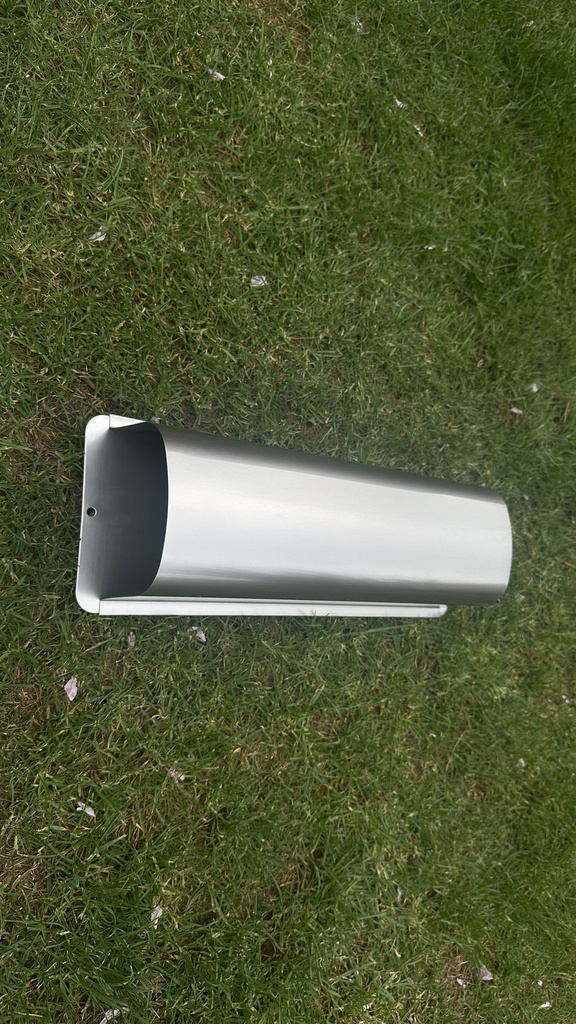 TOONZAALMODEL: BRIEVENBUS INOX KRANTENHOUDER