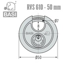 BASI ROND Ø50 DISCUS HANGSLOT