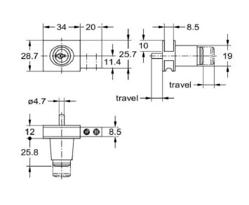 JUNIE 8575 DRUKCILINDERSLOT VOOR GLASSCHUIFDEUREN