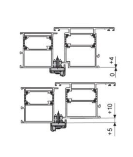 FAPIM OLTRE: SLUITPLAAT VOOR PROFIELEN GELIJKVLAKKIG EN MET OPDEK VAN 0 TOT 10MM