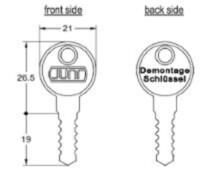 JUNIE DEMONTAGESLEUTEL FURORE 8535