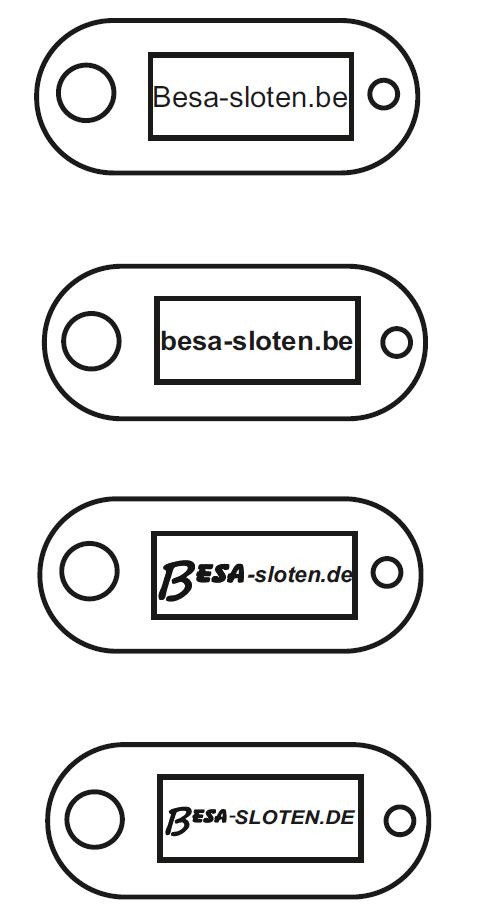 STEMPEL VOOR SLEUTELLABEL