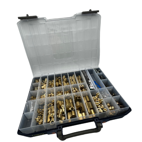 CES UDM / RHM KOFFER MET ONDERDELEN VOOR MONTAGE VAN MODULAIRE SYSTEEM