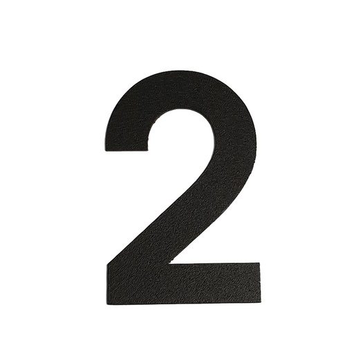[FUJI-80-ZWART-2] FUJI HUISNUMMER & -LETTER (80, Schwarz, 2)