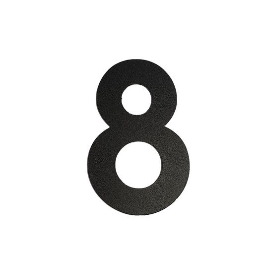 [FUJI-80-ZWART-8] FUJI HUISNUMMER & -LETTER (80, Schwarz, 8)