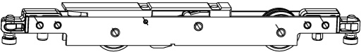 MACO 229491 CHARIOT CENTRAL POUR FENÊTRE LEVANTE-COULISSANTE, RAINURE 18 x 30