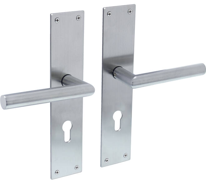 INTERSTEEL JURA KRUKKENPAAR OP SCHILD MET PROFIELCILINDERGAT