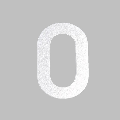 [FUJI-80-WIT-0] FUJI HUISNUMMER & -LETTER (80, Wit, 0)