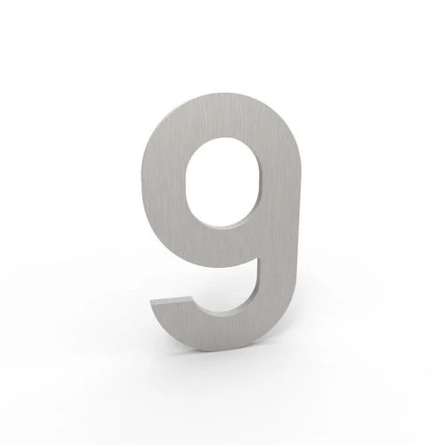 [9-I] ALBO HUISNUMMER & -LETTER (F1 - eloxiert, 9)
