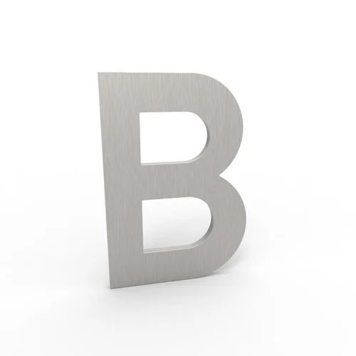 [B-I] ALBO HUISNUMMER & -LETTER (F1 - anodisé, B)