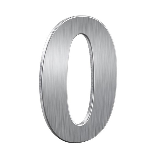 [7300-0000] BASI HUISNUMMER (Acier inoxydable / Inox, 0)