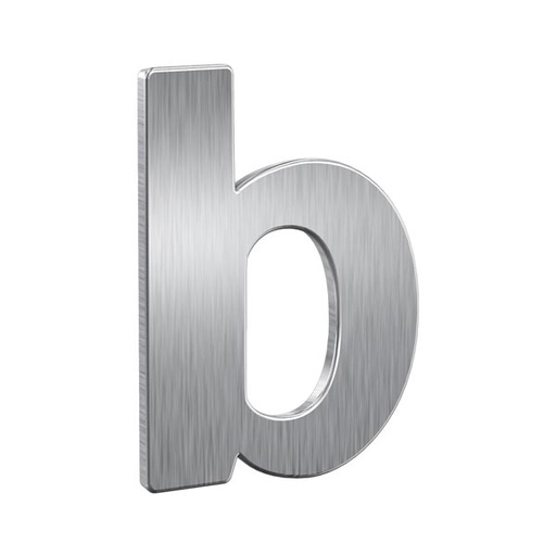 [7300-0013] BASI HUISLETTER (60, Roestvrij staal / Inox geborsteld, B)