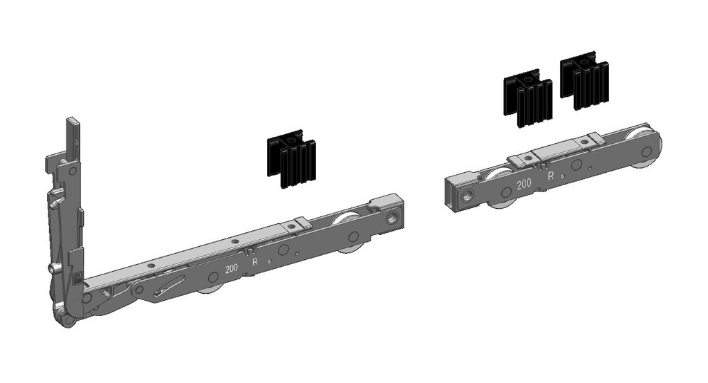 SI-SIEGENIA HS200 TS C1 CARRIAGE FOR LIFT-SLIDE WINDOW