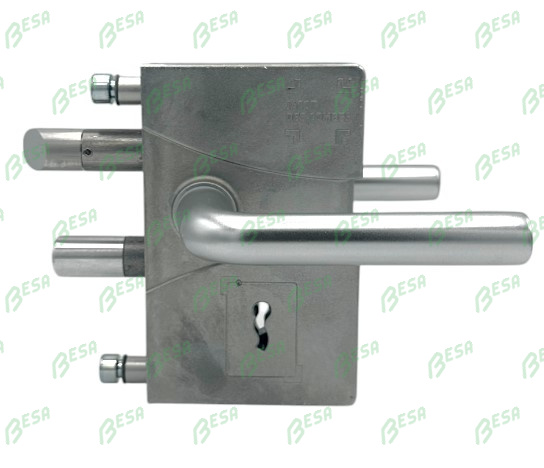 JACOT DES COMBES 101 DOOR LOCK WITH A BEARDED KEY FOR A ROUND PROFILE