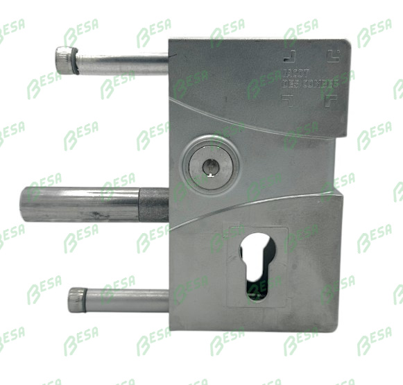 JACOT DES COMBES 106-S DOOR LOCK WITH PROFILE CYLINDER, WITHOUT HANDLE, FOR ROUND PROFILE