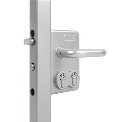 LOCINOX LDKZD1 SURFACE MOUNTED DOUBLE CYLINDER GATE LOCK FOR SWING GATES