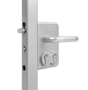 LOCINOX LDKZD1 SURFACE MOUNTED DOUBLE CYLINDER GATE LOCK FOR SWING GATES