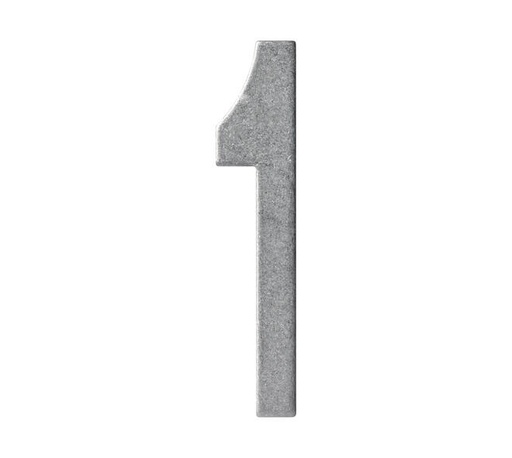 [0034.402041] INTERSTEEL NUMÉRO DE MAISON (Roestvrij staal / Inox getrommeld, 1)