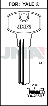 JMA BRUTE SLEUTEL PROFIEL YA-286D