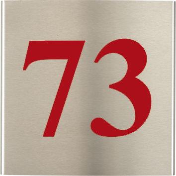 PERSONALISIERTE NAMENSCHILD AUS EDELSTAHL