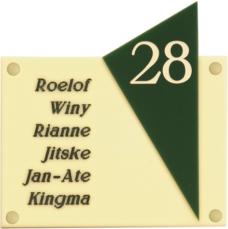 PERSONALISIERTE NAMENSCHILD AUS PERSPEX