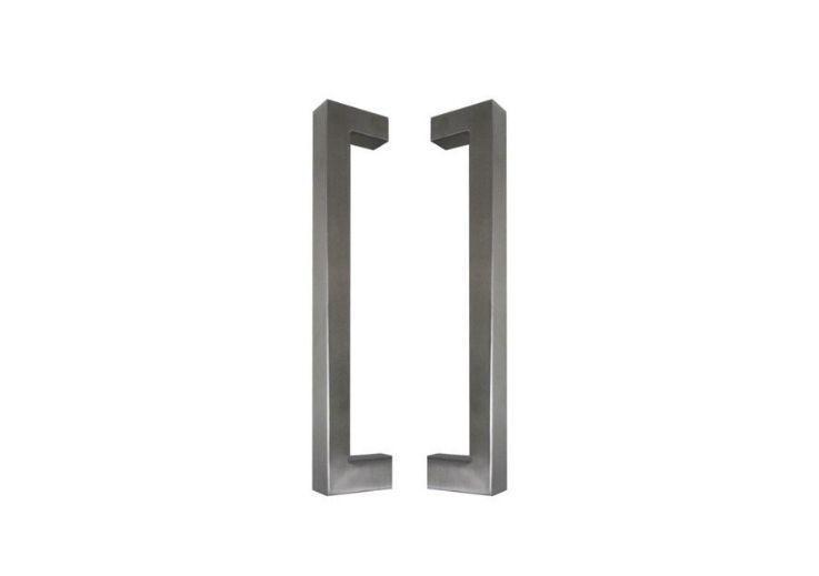 STAINLESS STEEL DOOR HANDLE MODEL U90°K 01 ⧄ 30/30 - pair