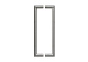 STAINLESS STEEL DOOR HANDLE MODEL U90° Ø 38 - pair