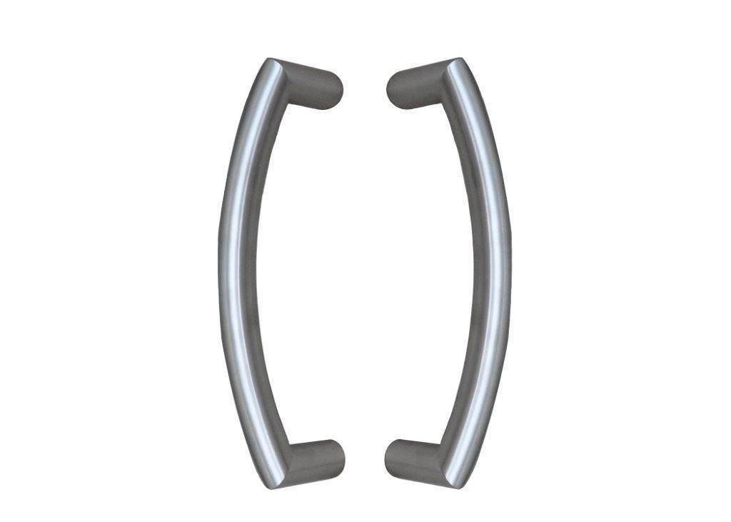 INOX DOOR HANDLE MODEL U90° G Ø 32 - pair