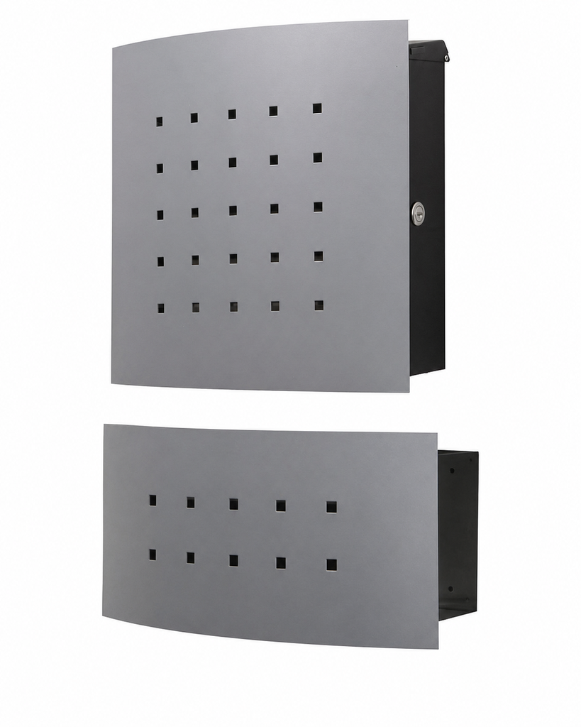 KNOBLOCH PHOENIX  BRIEFKASTEN MIT ZEITUNGSFACH