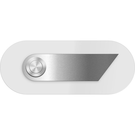 [DK4120-SNO] MAX KNOBLOCH DURBY POLY SNOW OVAL DOORBELL (White)