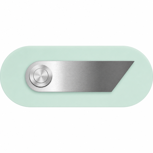 [DK4120-IGR] MAX KNOBLOCH DURBY POLY SNOW OVAL DOORBELL (Icegreen)