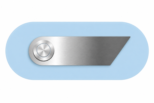 [DK4120-IBL] MAX KNOBLOCH DURBY POLY SNOW OVAL DOORBELL (Iceblue)