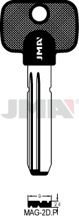 [MAG-2D.P] JMA BRUTE SLEUTEL PROFIEL MAG-2DP