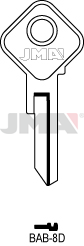 [BAB-8D] JMA BRUTE SLEUTEL PROFIEL BAB-8D