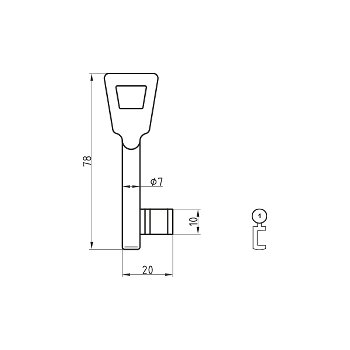 SAG BAARDSLEUTEL REEKS 907 OP NUMMER