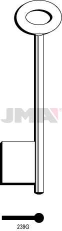 [239G] JMA BRUTE SLEUTEL PROFIEL 239G