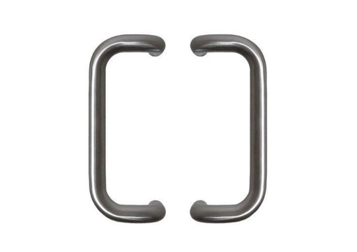 INOX DEURGREEP MODEL D Ø 25 - paar