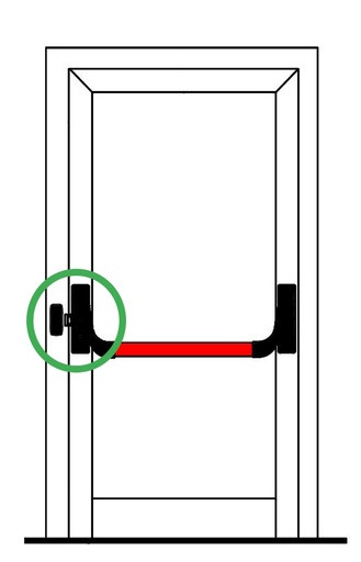 [8814-37] FAPIM 8814 OLTRE: PANIEKBAARSET ENKELE DEUR 1-PUNT